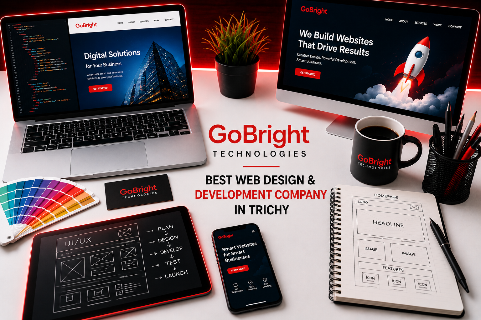Web development workspace